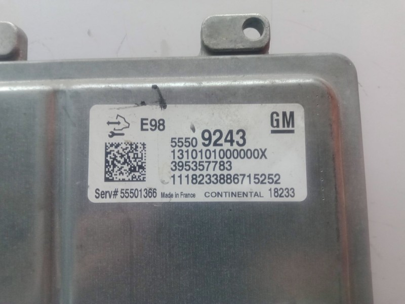 Recambio de centralita motor uce para opel astra k (b16) 1.6 cdti (68) referencia OEM IAM E98 - 55509243 - 1310101000000X - 3953