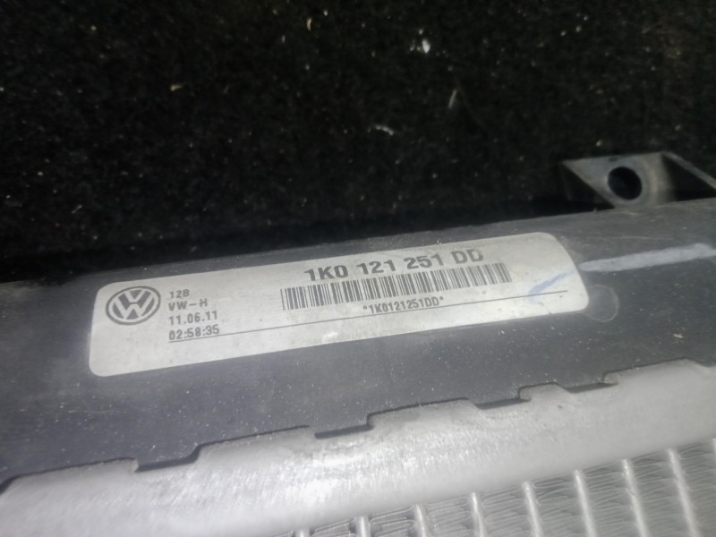 Recambio de radiador agua para seat altea xl (5p5, 5p8) 1.6 tdi referencia OEM IAM 1K0121251DD  