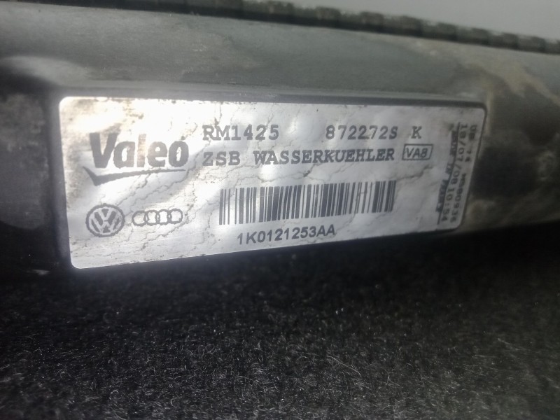 Recambio de radiador agua para volkswagen passat b6 (3c2) 1.9 tdi referencia OEM IAM 1K0121253AA  