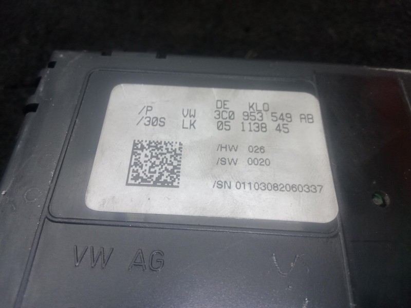 Recambio de modulo electronico para volkswagen passat b6 (3c2) 1.9 tdi referencia OEM IAM 3C0953549AB  