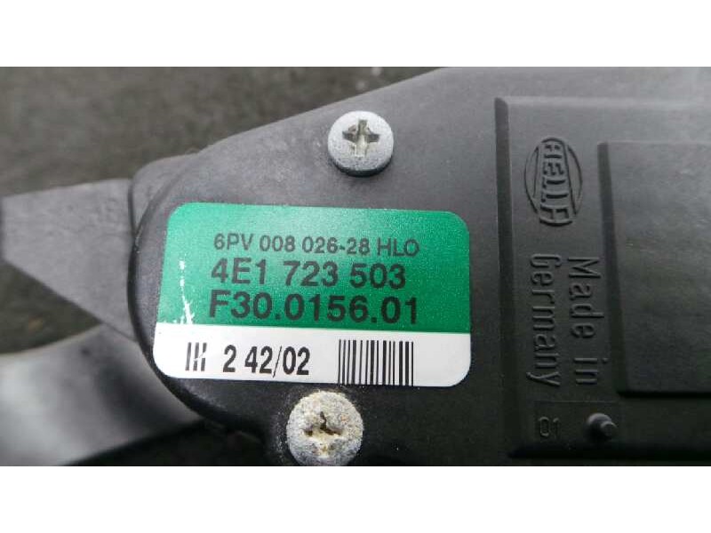Recambio de potenciometro pedal para audi a8 (4e2) 4.2 quattro referencia OEM IAM 4E1723503-F30015601 HELLA 6.PIN