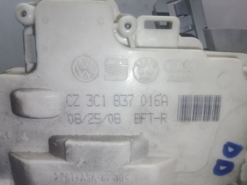 Recambio de cerradura puerta delantera derecha para volkswagen passat b6 (3c2) 1.9 tdi referencia OEM IAM 3C1837016A  