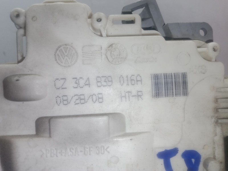 Recambio de cerradura puerta trasera derecha para volkswagen passat b6 (3c2) 1.9 tdi referencia OEM IAM 3C4839016A  