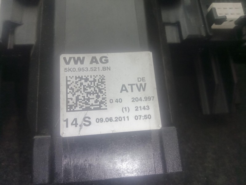 Recambio de mando luces para seat altea xl (5p5, 5p8) 1.6 tdi referencia OEM IAM 5K0953502M - 5K0953521BN  