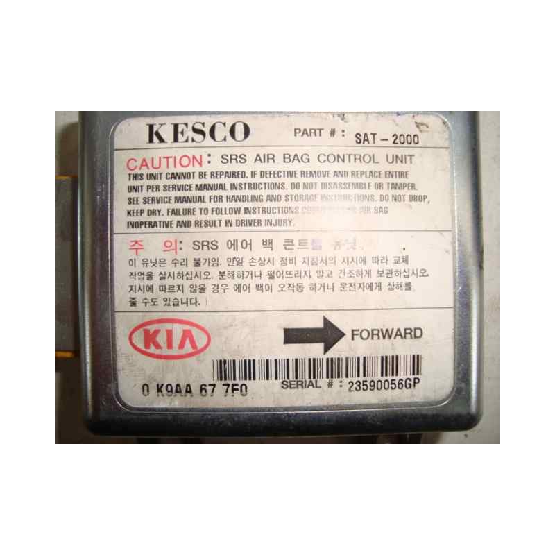 Recambio de centralita airbag para kia clarus 2.0 cat referencia OEM IAM 0K9AA677F0-23590056GP  