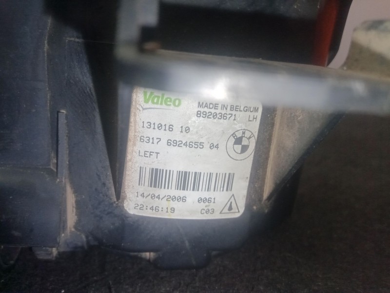 Recambio de faro antiniebla derecho para bmw 1 (e87) 118 d referencia OEM IAM 89203671LH - 6317692465504  VALEO