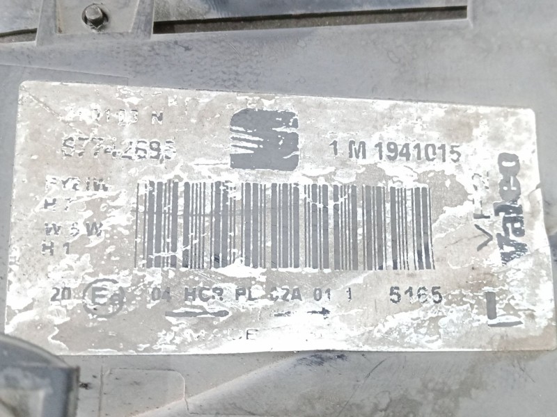 Recambio de faro izquierdo para seat toledo ii (1m2) 1.9 tdi referencia OEM IAM 1M1941015 VALEO 