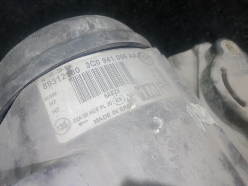 Recambio de faro derecho para volkswagen passat b6 (3c2) 1.9 tdi referencia OEM IAM 3C0941006AA - 89312180  VALEO