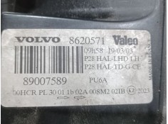 Recambio de faro izquierdo para volvo xc90 2.4 diesel cat referencia OEM IAM 8620571 - 89007589 VALEO HALOGENO 2