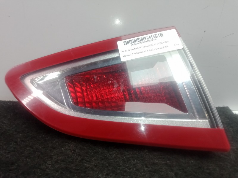 Recambio de piloto trasero izquierdo interior para renault scenic iii 1.5 dci diesel fap referencia OEM IAM 265550018R-J95CO  