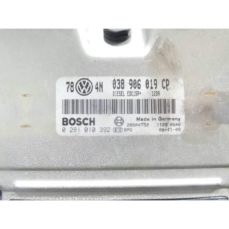 Recambio de centralita motor uce para volkswagen passat berlina (3b3) 1.9 tdi referencia OEM IAM 0281010392-038906019CP-EDC15P B