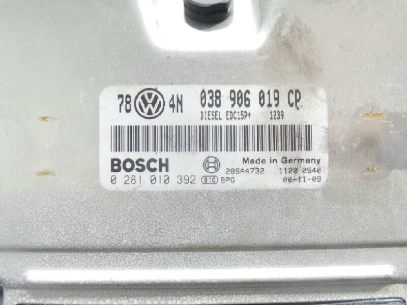 Recambio de centralita motor uce para volkswagen passat berlina (3b3) 1.9 tdi referencia OEM IAM 0281010392-038906019CP-EDC15P B