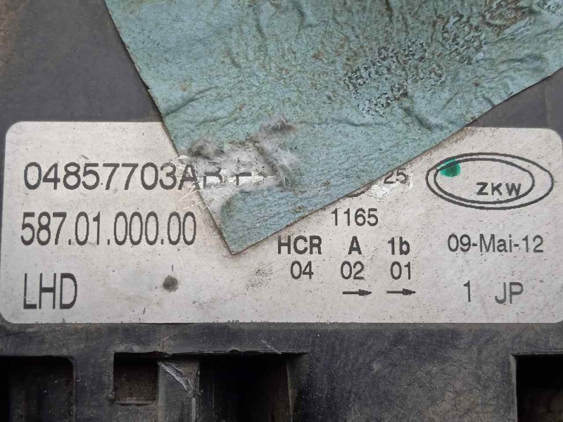Recambio de faro izquierdo para chrysler voyager (rg) 2.5 crd cat referencia OEM IAM 04857703AB  
