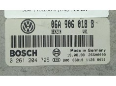 Recambio de centralita motor uce para seat toledo ii (1m2) 1.8 20v referencia OEM IAM 0261204725 - 06A906018B BOSCH  2