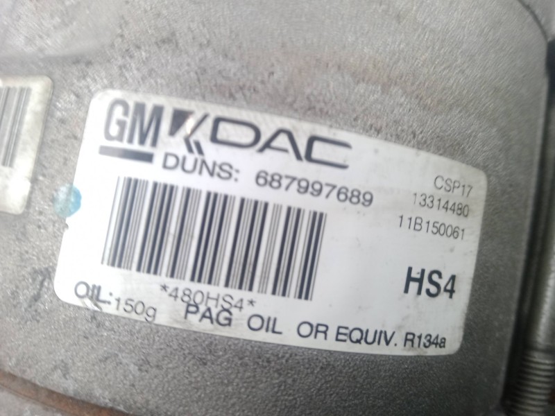 Recambio de compresor aire acondicionado para chevrolet cruze hatchback (j305) 2.0 cdi referencia OEM IAM 13314480 - 11B150061 -