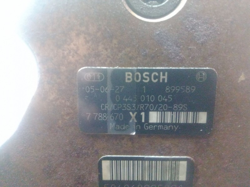 Recambio de bomba inyeccion para bmw 3 (e90) 320 d referencia OEM IAM 0445010045 - 7788670 2 PINES BOSCH