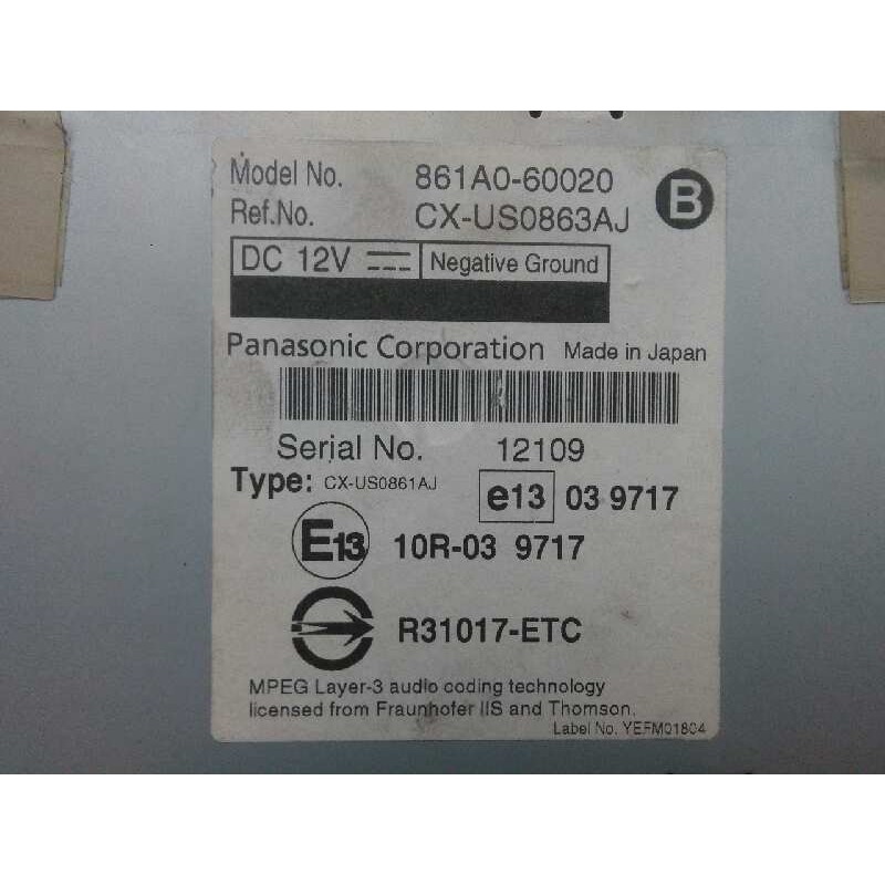 Recambio de modulo electronico para toyota land cruiser (j15) 3.0 turbodiesel cat referencia OEM IAM 861A060020-CXUS0863AJ  