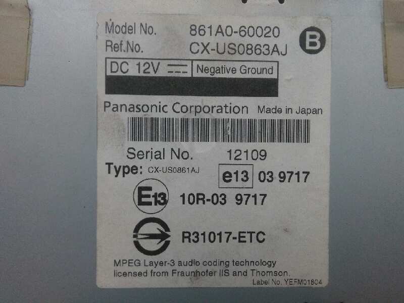 Recambio de modulo electronico para toyota land cruiser (j15) 3.0 turbodiesel cat referencia OEM IAM 861A060020-CXUS0863AJ  
