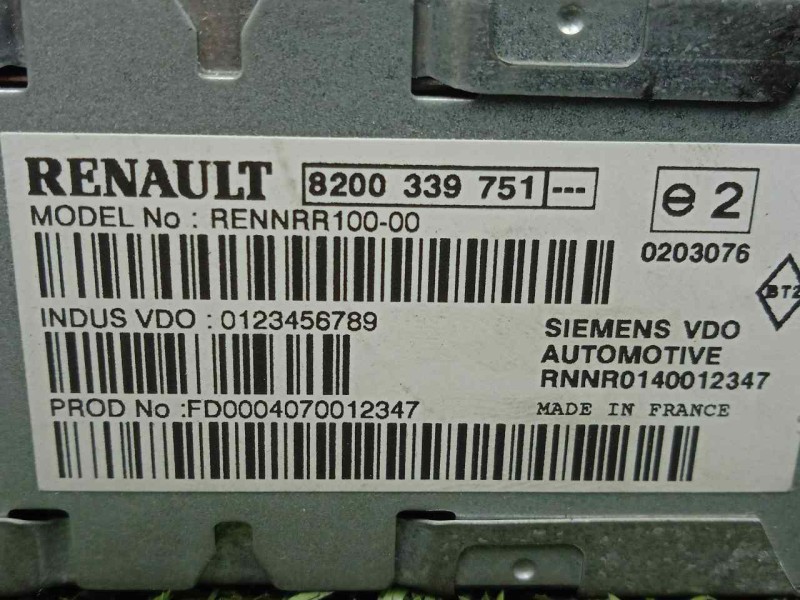 Recambio de sistema navegacion gps para renault espace iv (jk0) 3.5 v6 referencia OEM IAM 8200339751  