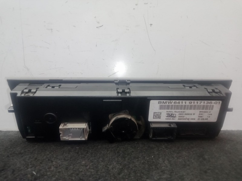 Recambio de mando climatizador para bmw 1 (e87) 118 d referencia OEM IAM 6411911713601  