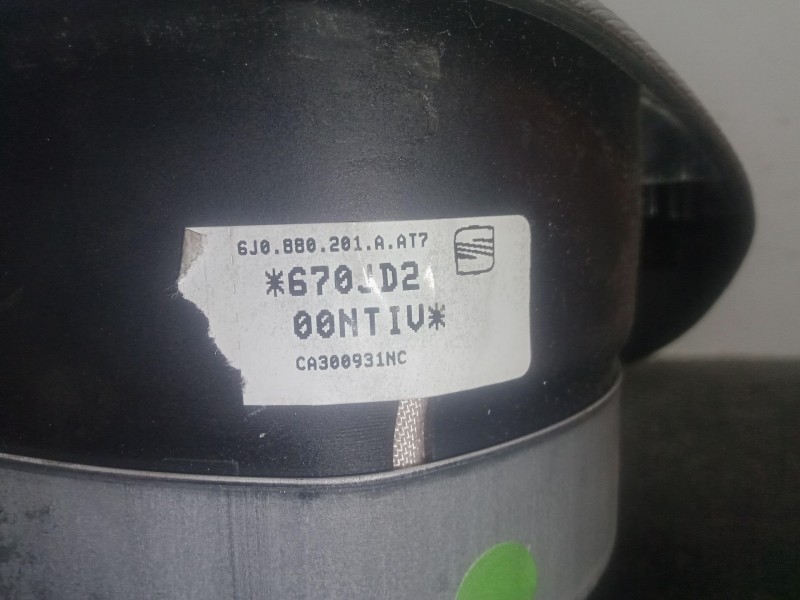 Recambio de airbag delantero izquierdo para seat ibiza iv (6j5, 6p1) 1.4 referencia OEM IAM 6J0880201A  