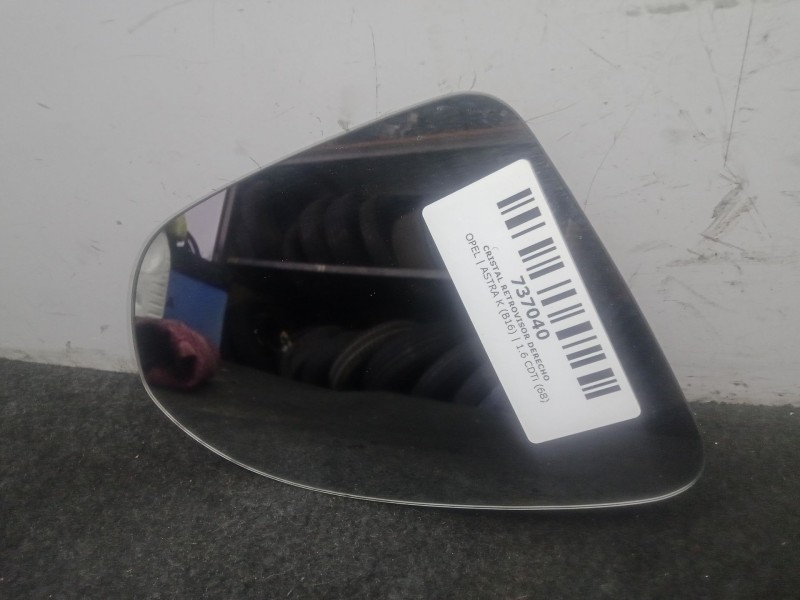 Recambio de cristal retrovisor derecho para opel astra k (b16) 1.6 cdti (68) referencia OEM IAM 21163602  