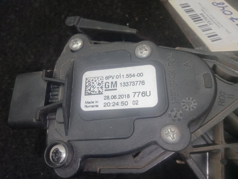 Recambio de potenciometro pedal para opel astra k (b16) 1.6 cdti (68) referencia OEM IAM 6PV01155400 - 13373776 - 776U  