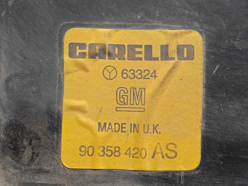 Recambio de faro derecho para opel vectra a 2.0 referencia OEM IAM 90358420AS VECTRA.A 92-95