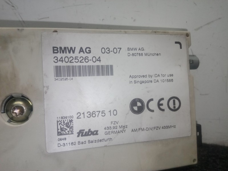 Recambio de antena para bmw x3 (e83) 2.0 i referencia OEM IAM 340252604 - 21367510  FUBA