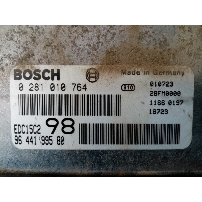 Recambio de centralita motor uce para citroën c5 berlina 2.2 hdi fap cat (4hx / dw12ed4) referencia OEM IAM 0281010764-964419958