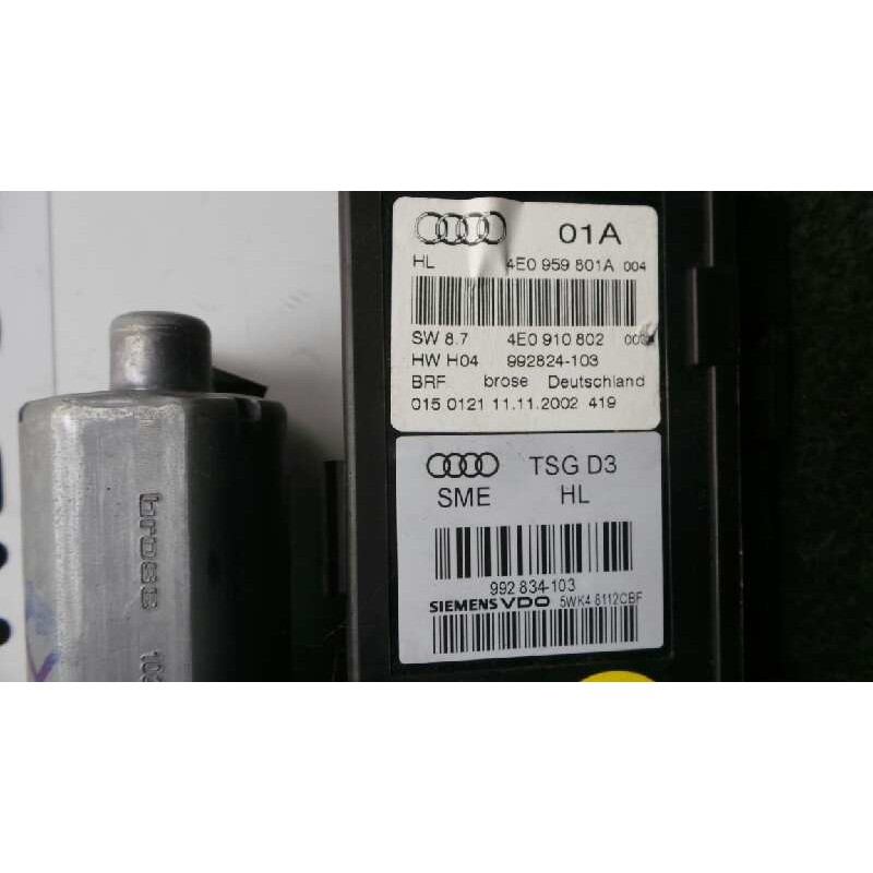 Recambio de motor elevalunas trasero izquierdo para audi a8 (4e2) 4.2 quattro referencia OEM IAM 4E0959801A-4E0910802-5WK48112CB