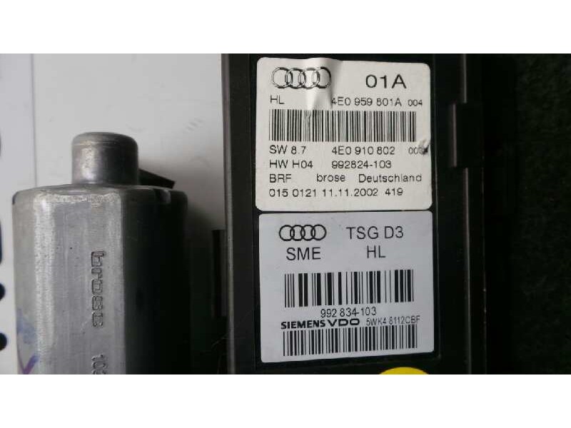 Recambio de motor elevalunas trasero izquierdo para audi a8 (4e2) 4.2 quattro referencia OEM IAM 4E0959801A-4E0910802-5WK48112CB