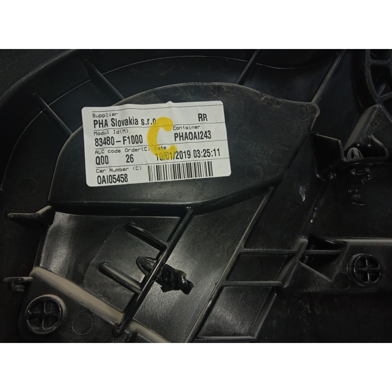 Recambio de elevalunas trasero derecho para kia sportage 1.6 crdi cat referencia OEM IAM 83480F1000 18-21 - ELECTRICO SIN.MOTOR