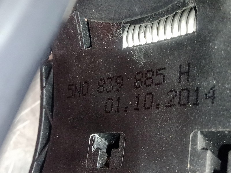 Recambio de maneta exterior trasera derecha para seat ibiza (6j5) 1.2 tdi referencia OEM IAM 5N0839885H  