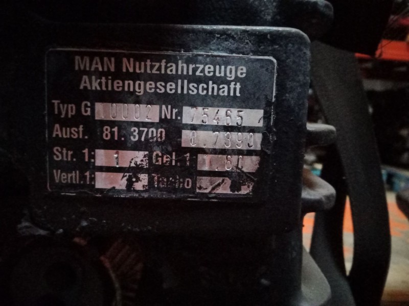 Recambio de reductora para man l 2000 evolution 6.9 diesel referencia OEM IAM G10002  CAJA DE TRANSFERENCIA