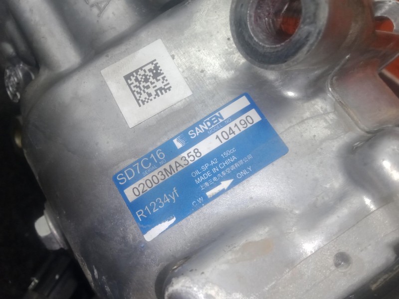 Recambio de compresor aire acondicionado para omoda 5 1.6 tgdi referencia OEM IAM 301000210AA - 02003MA358  