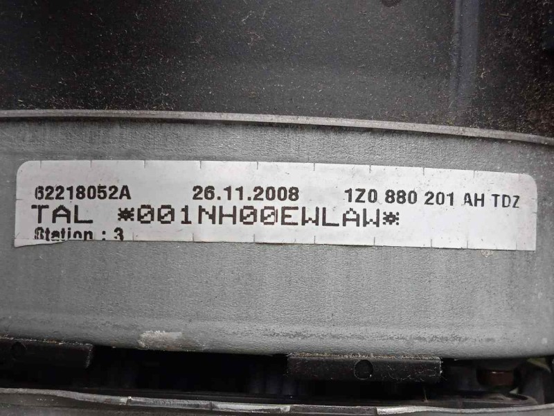 Recambio de airbag delantero izquierdo para skoda octavia berlina (1z3) 1.6 referencia OEM IAM 1Z0880201AH - 62218052A  