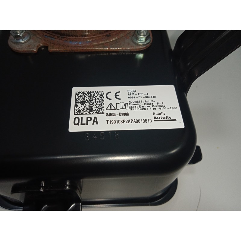 Recambio de airbag delantero derecho para kia sportage 1.6 crdi cat referencia OEM IAM 84530D9000-QLPA-T190103P2APA0013510  