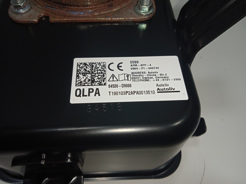 Recambio de airbag delantero derecho para kia sportage 1.6 crdi cat referencia OEM IAM 84530D9000-QLPA-T190103P2APA0013510  