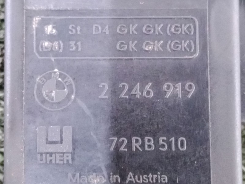Recambio de caja precalentamiento para bmw 5 (e39) 530 d referencia OEM IAM 2246919 UHER 1.CONECTOR