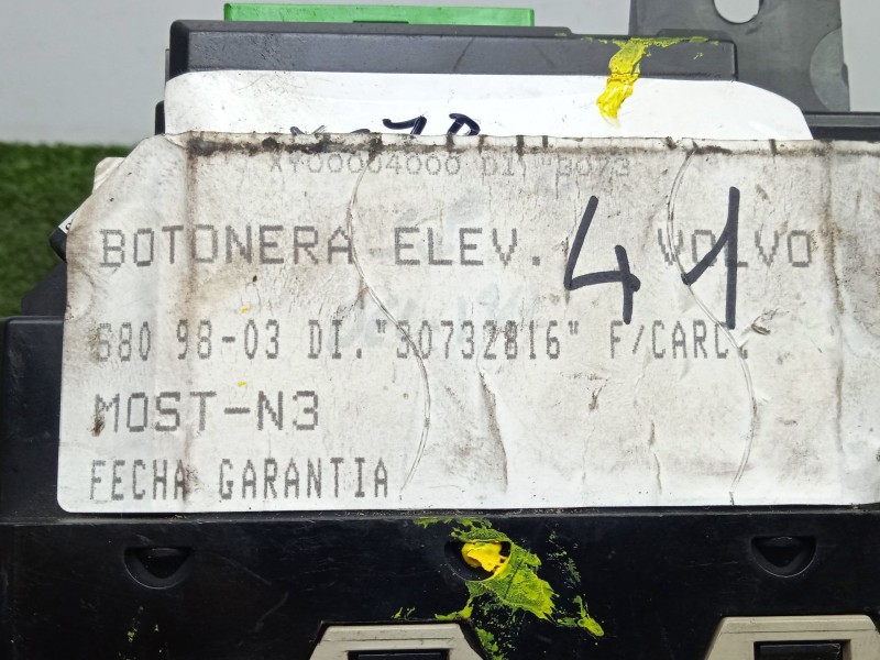 Recambio de mando elevalunas delantero izquierdo para volvo s80 i (184) d5 referencia OEM IAM 30739980 - 30732816  4.BOTONES