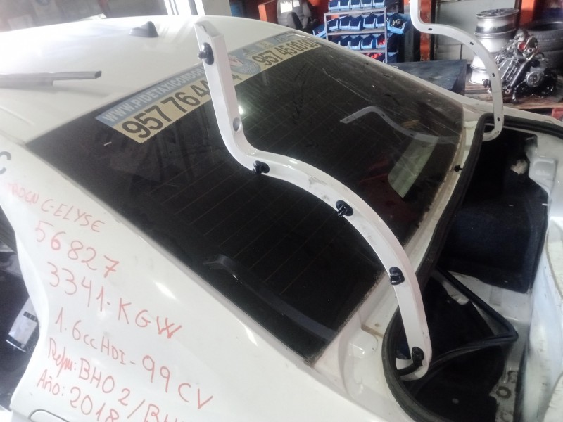 Recambio de luna trasera para citroën c-elysée 1.6 blue-hdi fap referencia OEM IAM   