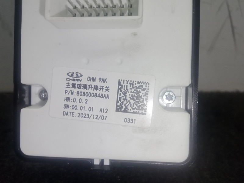 Recambio de mando elevalunas delantero izquierdo para omoda 5 1.6 tgdi referencia OEM IAM 808000848AA  