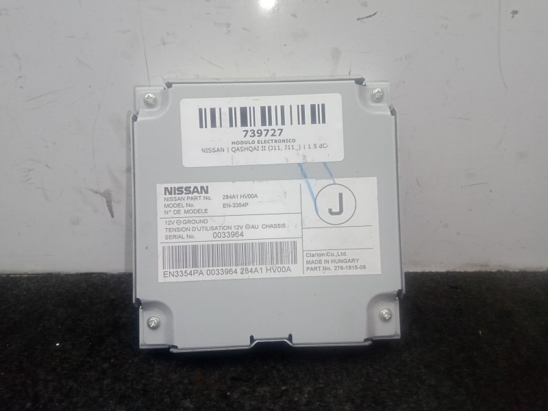 Recambio de modulo electronico para nissan qashqai ii (j11, j11_) 1.5 dci referencia OEM IAM 284A1HV00A  