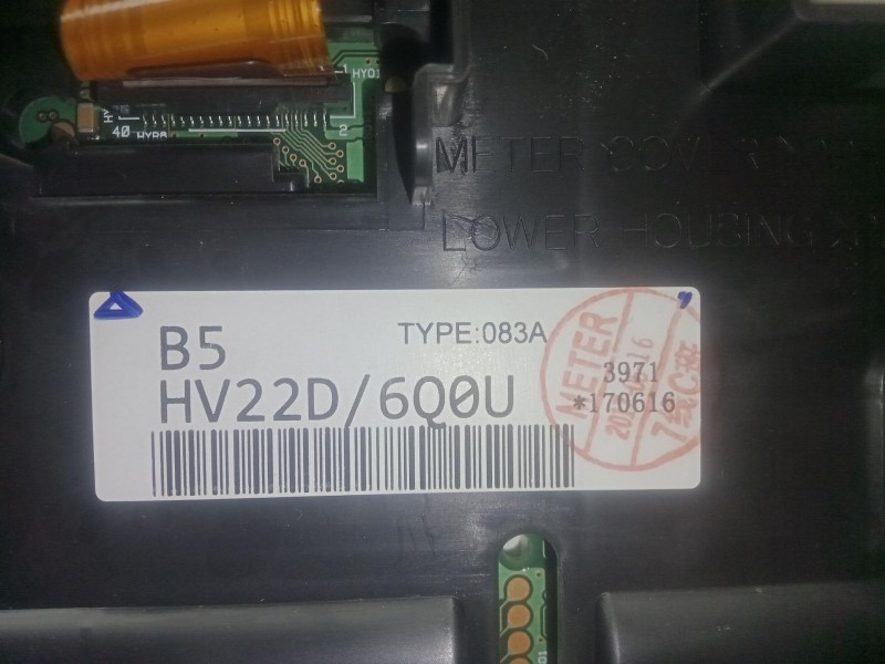 Recambio de cuadro instrumentos para nissan qashqai ii (j11, j11_) 1.5 dci referencia OEM IAM HV22D6Q0U - HV22D  
