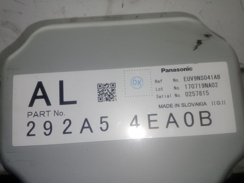 Recambio de modulo electronico para nissan qashqai ii (j11, j11_) 1.5 dci referencia OEM IAM 292A54EA0B  PANASONIC