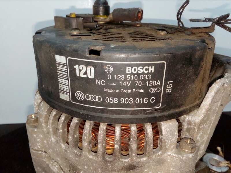 Recambio de alternador para audi a6 berlina (4b2) 1.8 t referencia OEM IAM 058903016C-0123510033 BOSCH 120 A
