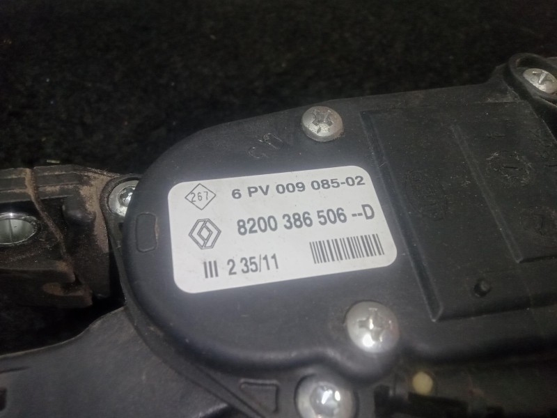 Recambio de potenciometro pedal para dacia duster (hs_) 1.5 dci (hsaj) referencia OEM IAM 6PV00908502 - 8200386506D  