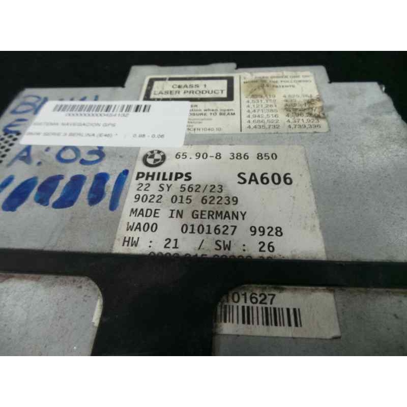 Recambio de sistema navegacion gps para bmw serie 3 berlina (e46) referencia OEM IAM 65908386850-902201562239 PHILIPS 