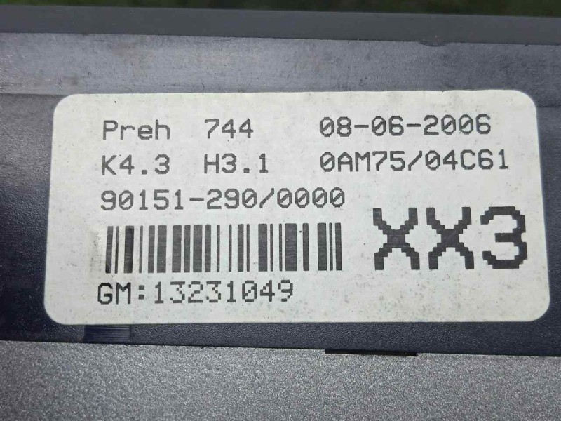 Recambio de mando calefaccion / aire acondicionado para opel zafira b 1.8 16v referencia OEM IAM 13231049  